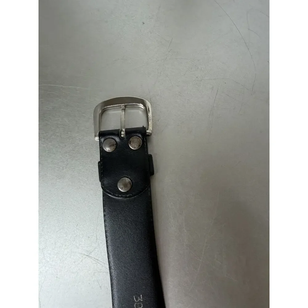 Vintage Lejon Italian Calfskin Leather Belt Mens Sz 38 Black Nordstrom